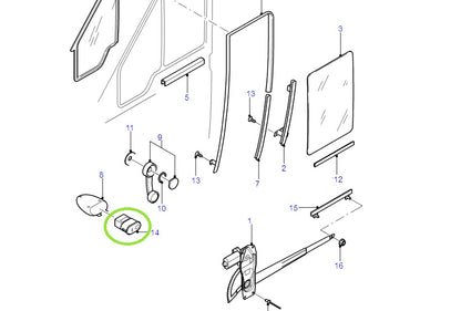 Front Door Window Switch Single to suit VG, VH, VJ Ford Transit 95BG14529AA / 1027749
