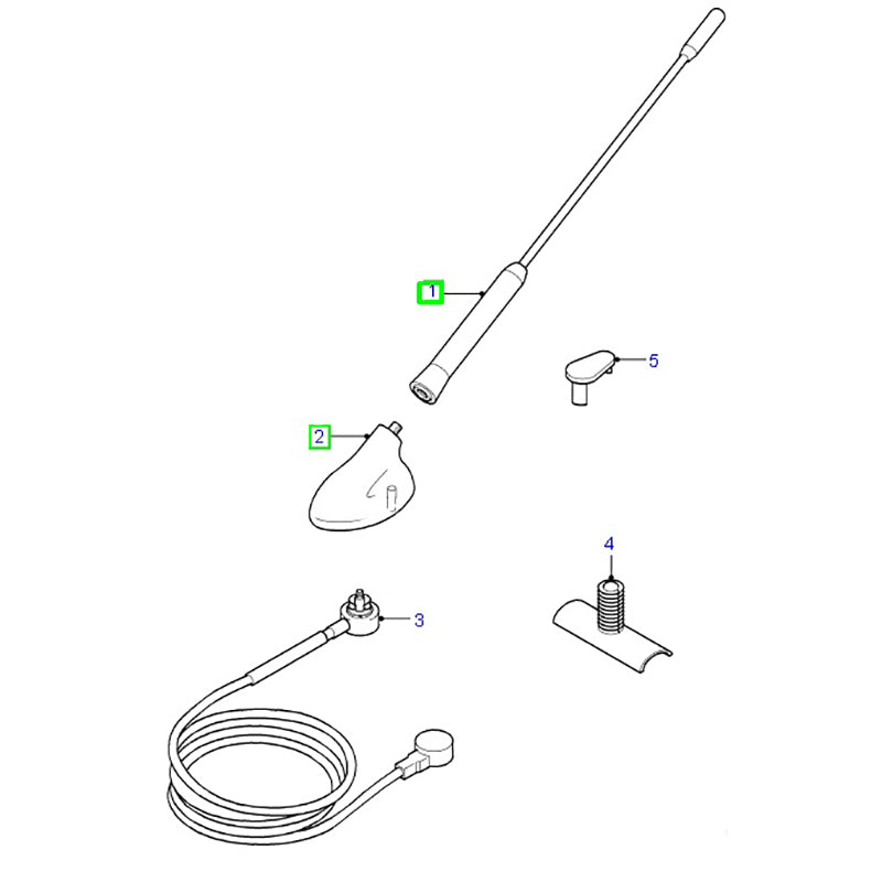 Genuine Radio Antenna & Base to suit VH, VJ, VM Ford Transit 95GP18828AF / 1087087