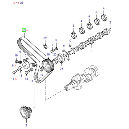 Timing Belt 28MM to Suit Ford Transit VG 1C1Q6K288AA / 1135354