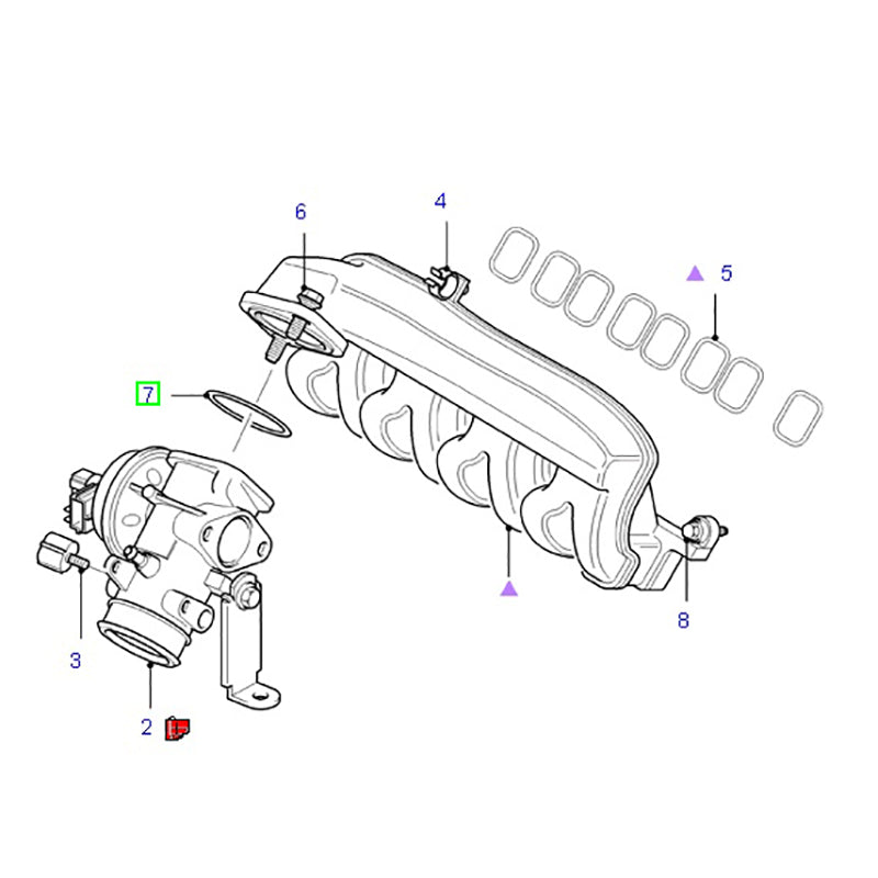 Intake Manifold Gasket / EGR Gasket / O-Ring to Suit VH 90HP Ford Transit 2000 - 2002 YC1Q6P077AA / 1151953