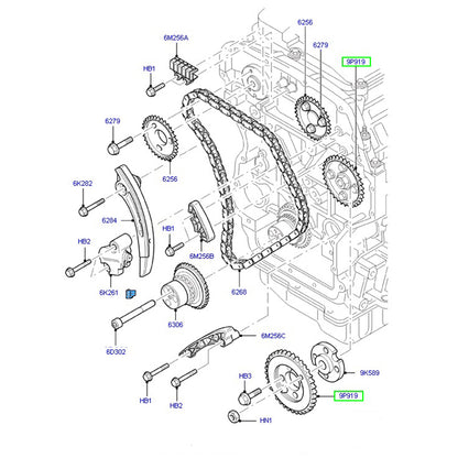 Genuine Fuel Pump Pulley / Timing Chain Sprocket to suit VH / VJ / VM Ford Transit YC1Q9P919BC / 1221119