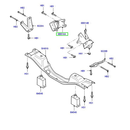 Genuine Right Hand Engine Mount to suit Ford Transit VH / VM  2.4L 3C166B014AA / 1334259