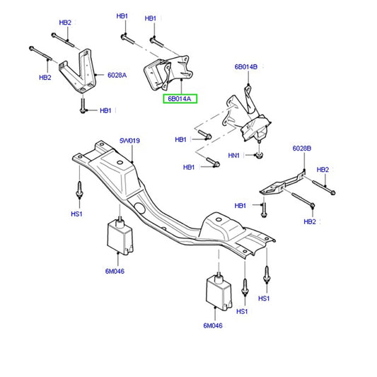 Genuine Right Hand Engine Mount to suit Ford Transit VH / VM  2.4L 3C166B014AA / 1334259