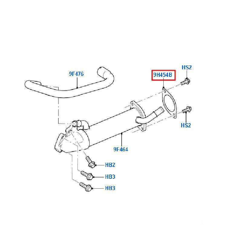 Genuine EGR Cooler Gasket to suit VM 2.4L Ford Transit 6C1Q9H454BB / 1372481