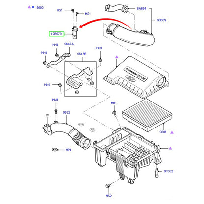 Mass Air Flow Sensor / MAF Sensor to suit VM Ford Transit 6C1112B579AA / 1376235