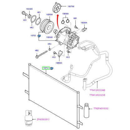 AC Condenser unit to suit 2.2 & 2.4L VM Ford Transit 6C1119710AC / 1383318