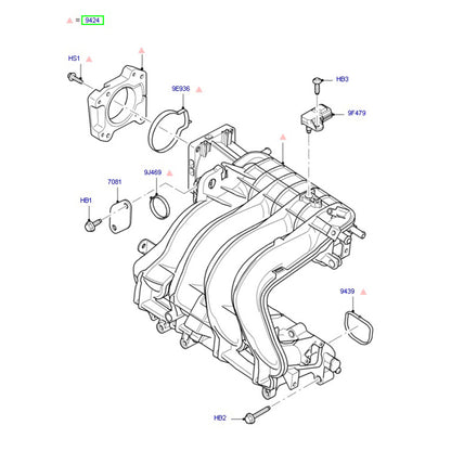 Intake Manifold Assembly to suit 2.3L 145PS VM Ford Transit 6C1G9424AD / 1383579