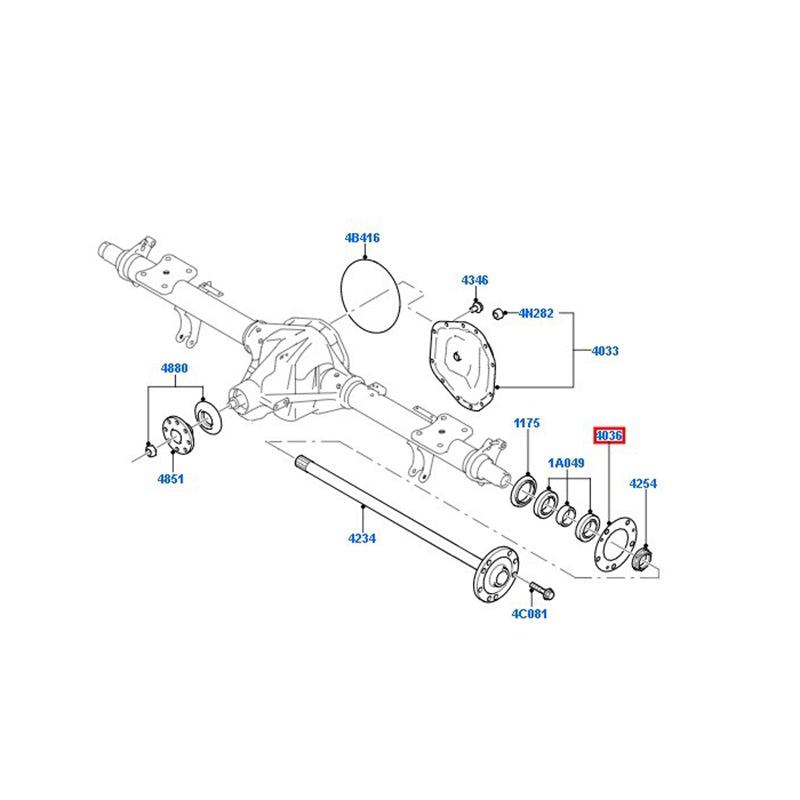 Rear Half Shaft/Axle Gasket to suit DRW VH / VJ / VM Ford Transit 3C1118366BA / 1387850