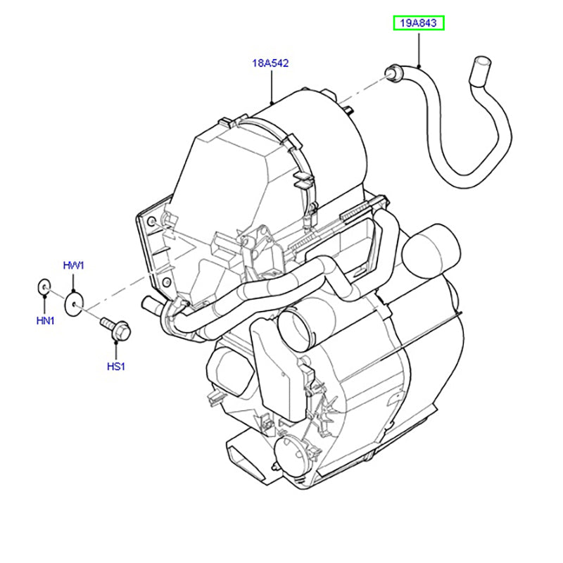 Genuine Heater Box Drain Pipe / Hose to suit VM Ford Transit 6C1119A606AA / 1440075