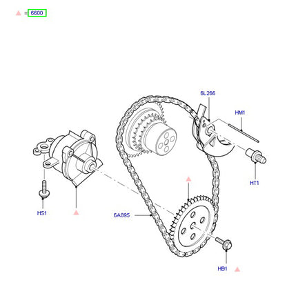 Oil Pump Assembly to suit 2.4L VH / VJ / VM Ford Transit 1C1Q6600CG / 1456884