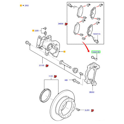 Brake Pad Sensor Loop Wire to suit VM, VO Ford Transit 6C1T2N248AA / 1535358