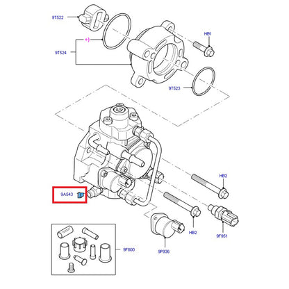 Genuine High Pressure Diesel Fuel Pump to suit Early 2.2L FWD VM Ford Transit 1539827 / 6C1Q9B395AE