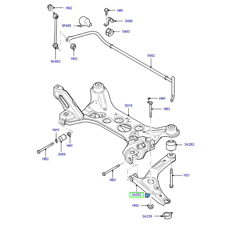 Front Right Hand Side Control Arm Assembly to suit VH / VJ /VM Ford Transit YC153A052AH / 1553246