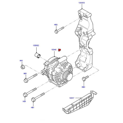 12V Alternator to suit VM 2.4L Ford Transit Van 6C1T10300CD / 1581844