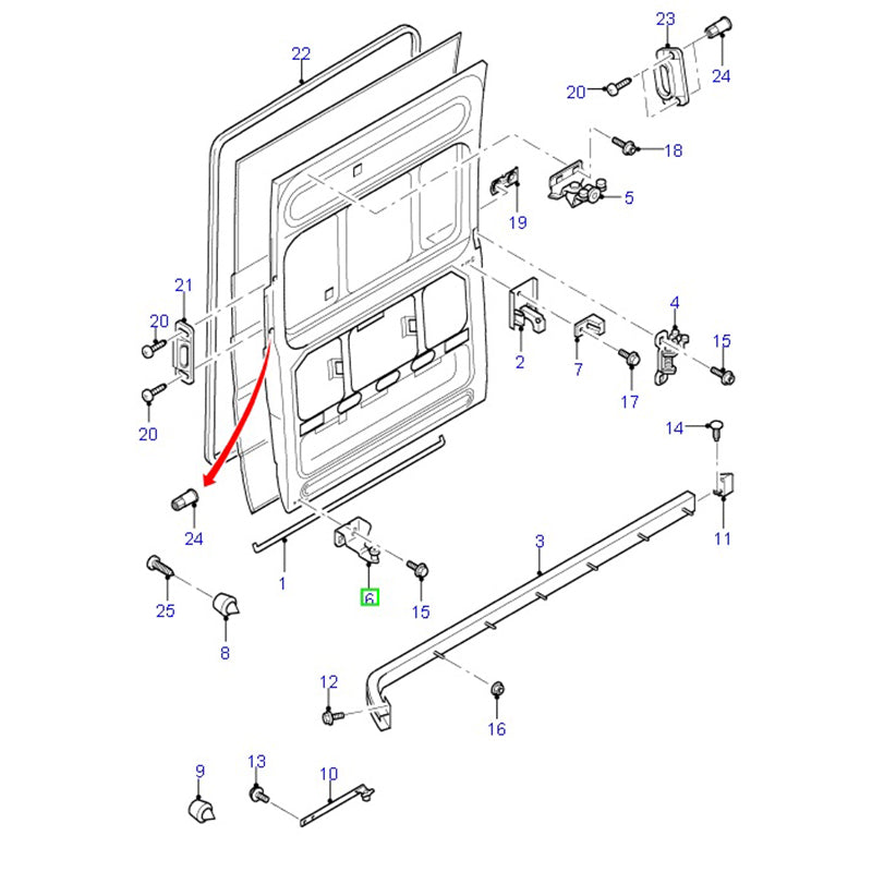 Sliding Door Lower Roller L/H to suit VM Ford Transit YC15V25001AH / 1667675