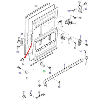 Sliding Door Lower Roller L/H to suit VM Ford Transit YC15V25001AH / 1667675