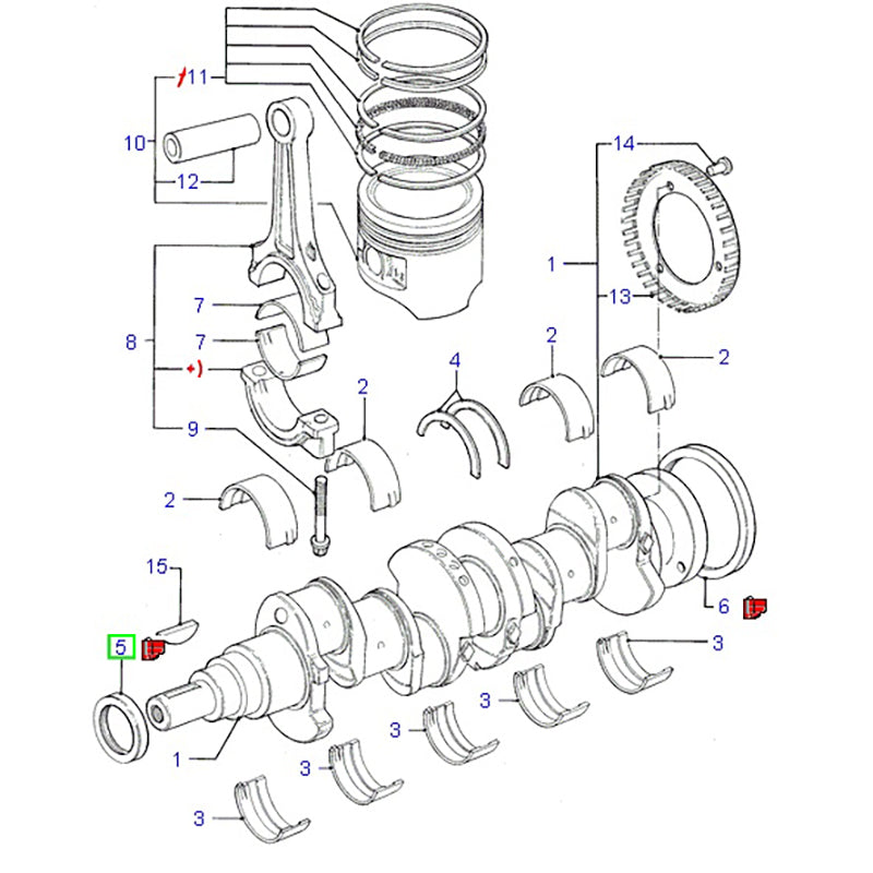 Front Crank Shaft Oil Seal to suit VG / VH Ford Transit 86HM6700AA / 1669254