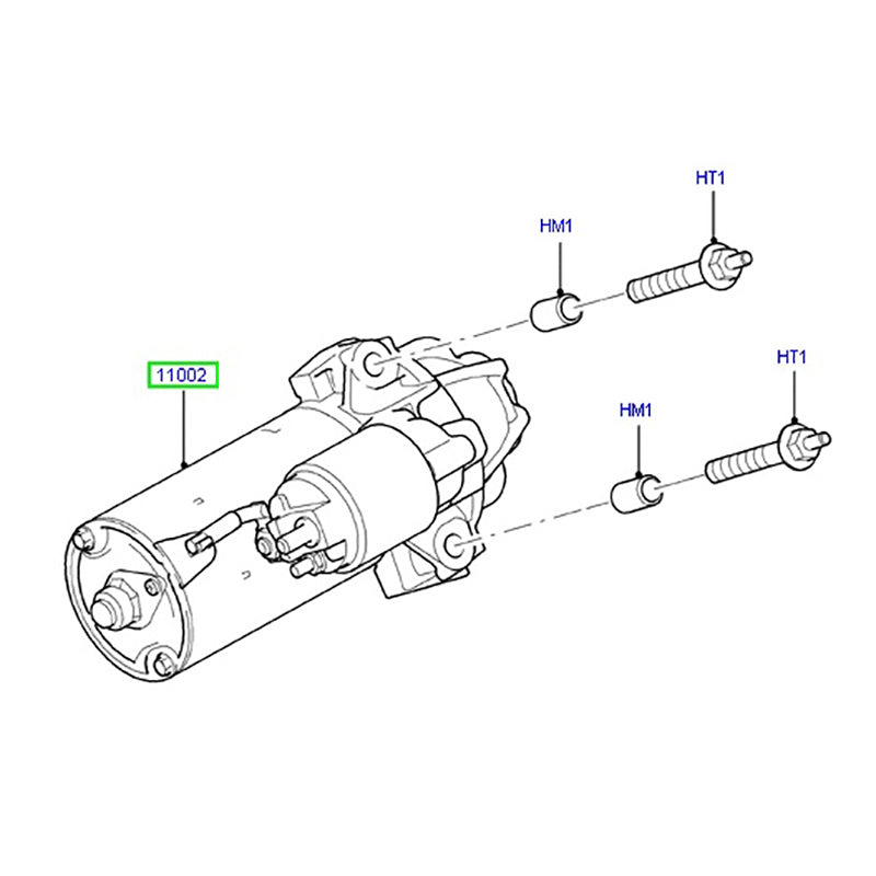 Ford Starter Motor to suit  VM 2.4L RWD & 2.2 FWD Ford Transits 6C1T11000AF / 1669558