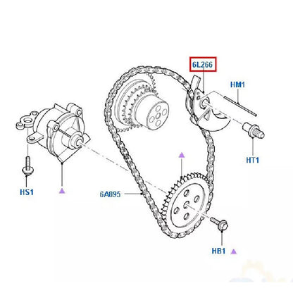 Genuine Oil Pump Chain Tensioner to suit VH / VJ / VM / VO 2003 onwards 3S7Q6L266AE / 1676437