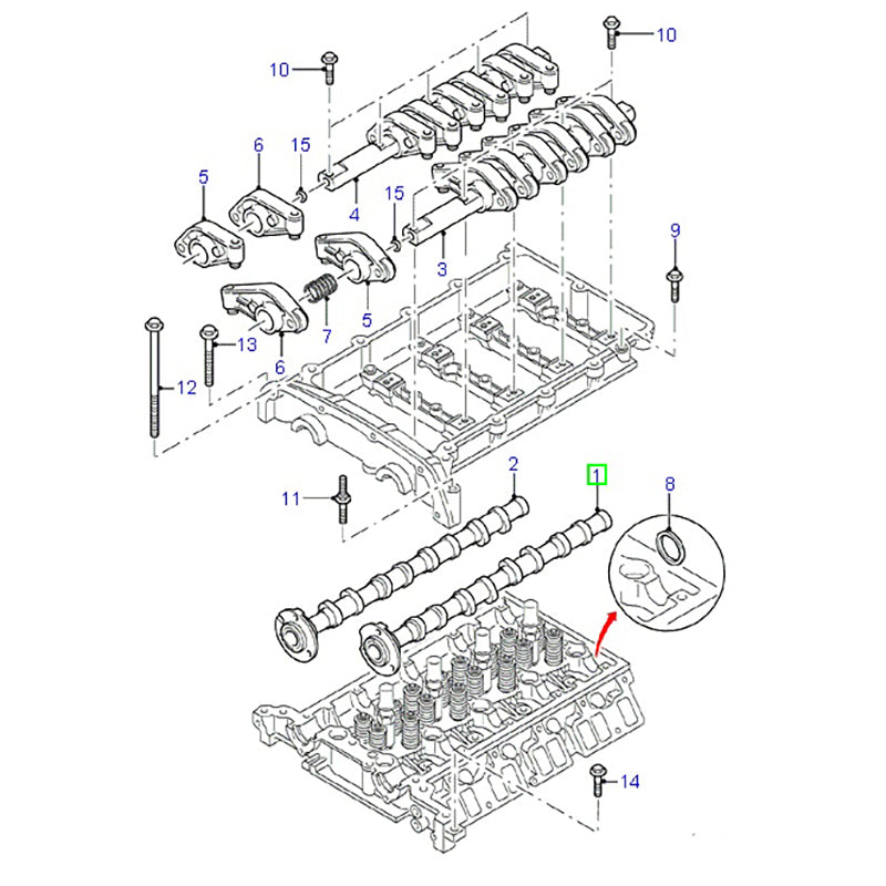 Inlet Camshaft To Suit Ford Transit VH/VJ Ford Transit 4C1Q6A270AB / 1688419