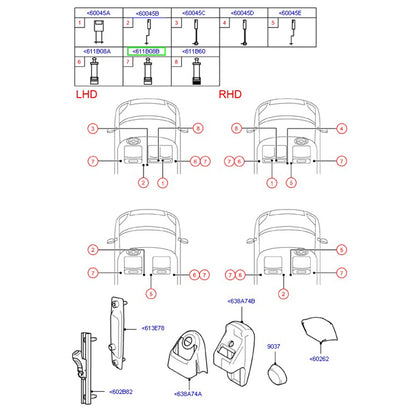 Genuine Front Seat Belt Assembly for Left or Right for VM Ford Transit Van Models 2006-2014*