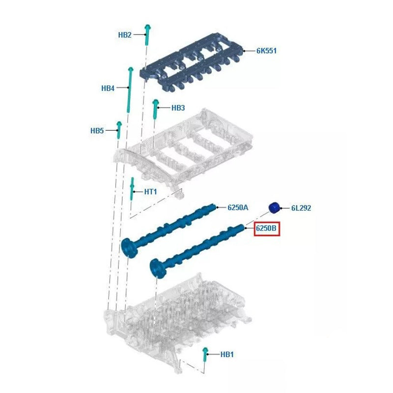 Inlet Camshaft To Suit Ford Transit VM 2.4L 135/ 140HP BK3Q6A270AA / 1704531