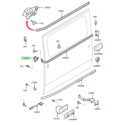 Genuine L/H Centre Sliding Door Roller to suit VH / VJ / VM Ford Transit AC11V268K35BA / 1705694