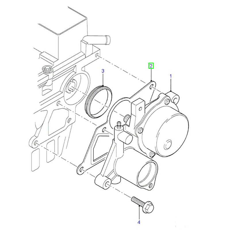 Genuine Brake Vacuum Pump Gasket to suit 2.2L VM & VO Ford Transit BK2Q8K530AB / 1731754