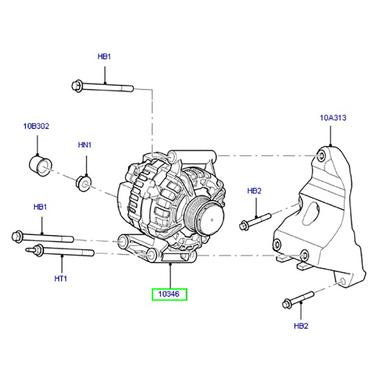 Alternator to suit 2.2L RWD VM / VO Ford Transit & Ford Ranger CC1T10300CB / 1745662