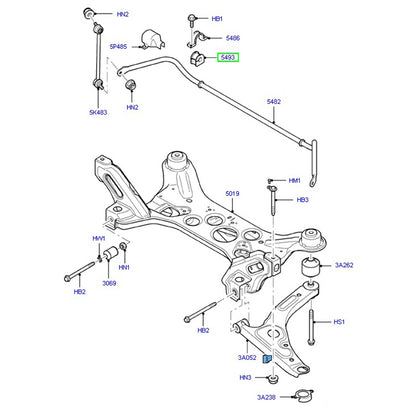 Front Sway Bar D Bush 20mm Dia to suit VH / VJ / VM Ford Transit 3C115484CB / 1748361