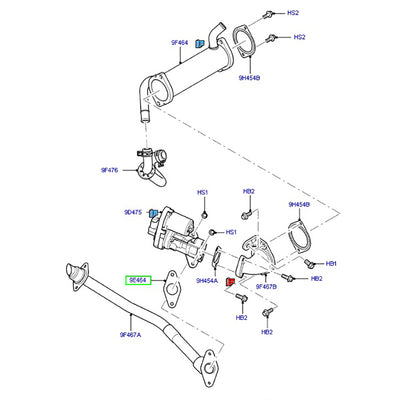 Genuine Ford EGR Gasket to suit VM / VO Ford Transit 6C1Q9D468AB / 1758593