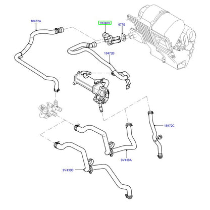 Heater Tap To Suit Ford Transit VM 2.2L CC1118D489AC / 1763307