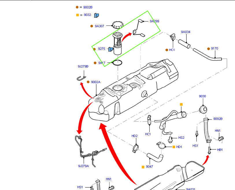 Fuel Tank Sender Assembly / Lift Pump to suit VM Ford Transit 96FP9H307AA  / 1812552