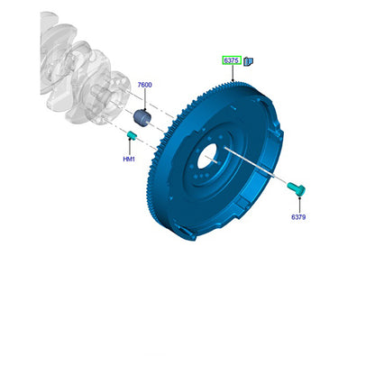 Solid / Single Mass Flywheel to suit 2.2L RWD MT82 VM / VO Ford Transit BK3Q6375AC / 2018099