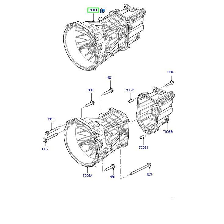 Genuine Complete MT82 6 Speed Manual Gear Box to suit 2.4 & 2.2L VM, VO  Ford Transit 2006 -Onwards CC1R7003AD / 2251609