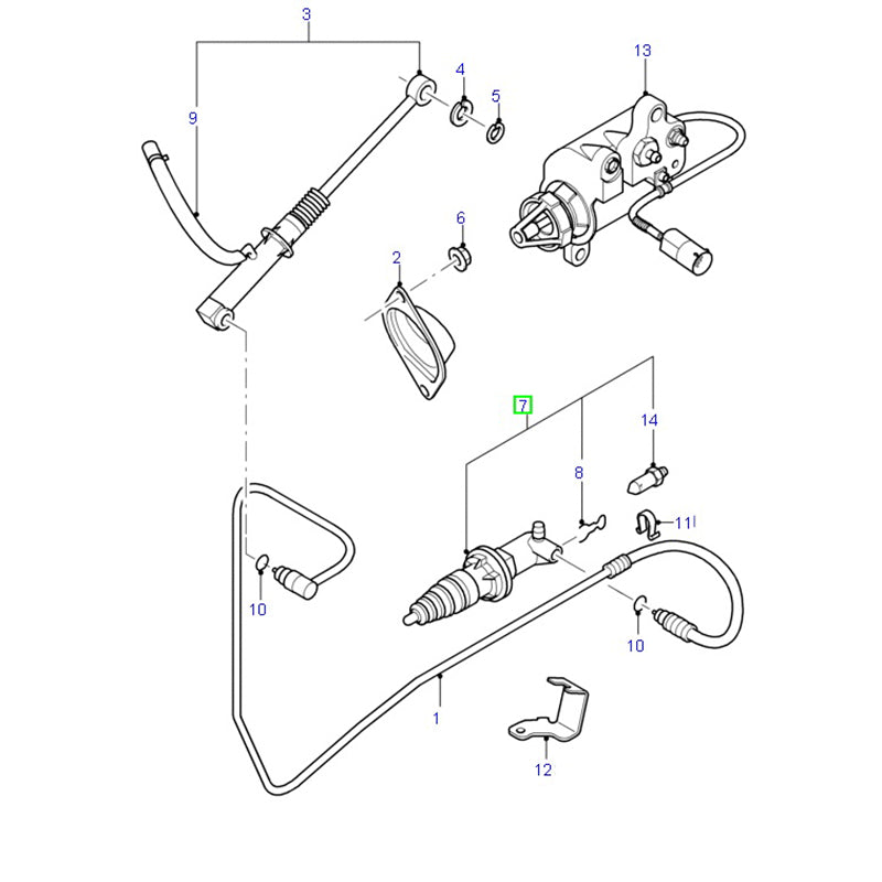 Clutch Slave Cylinder to suit 5 Speed VH Ford Transit YC157A508AE / 4077639