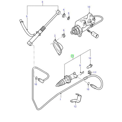 Clutch Slave Cylinder to suit 5 Speed VH Ford Transit YC157A508AE / 4077639