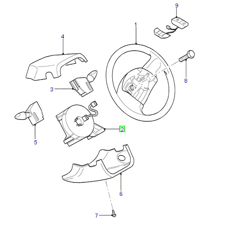 Clock Spring Assembly - to suit VH, VJ Ford Transit YC1T14A664BE / 4124060