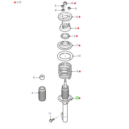 Genuine Front Shock Strut to suit VH / VJ Ford Transit 2C1618045AA / 4440783