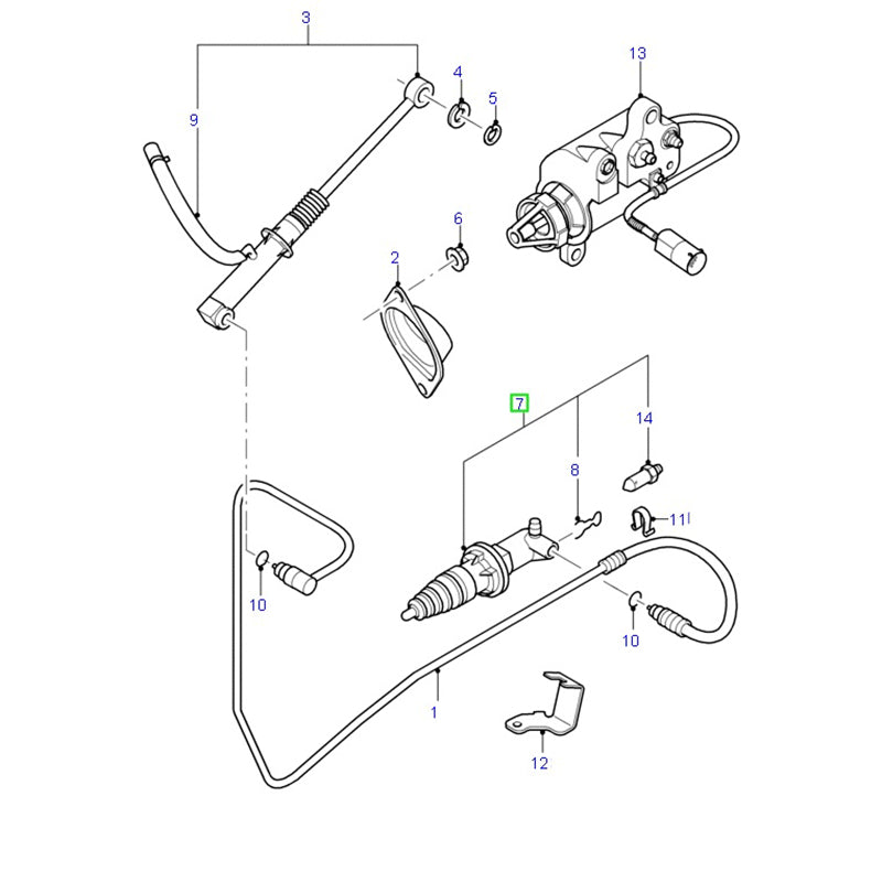 Genuine Clutch Slave Cylinder 11mm to suit 5 Speed VH Ford Transit 3C117A508AB / 4473412