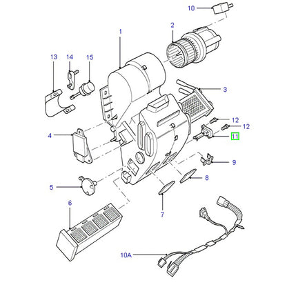 Fan Speed Resistor Heater Resistor - Regulator Assy to suit VG / VH / VJ VM Ford Transit 3C1H18B647AA / 4525162A