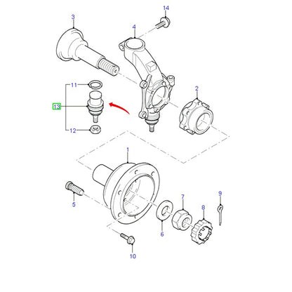 Lower Ball Joint Assembly - Normal Load to suit VH / VJ / VM Ford Transit YC1A3395CA / 4630551