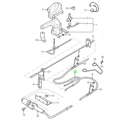 Hand Brake Cable Right Hand DRW Chassis Cab To Suit Ford Transit VH / VJ YC152A635BJ / 4654291