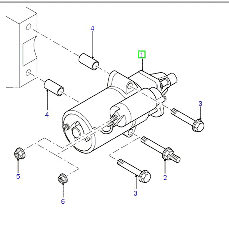 Starter Motor to Suit 2.4L VH / VJ / VM 2.4L Ford Transit Van Models 2000-2014*