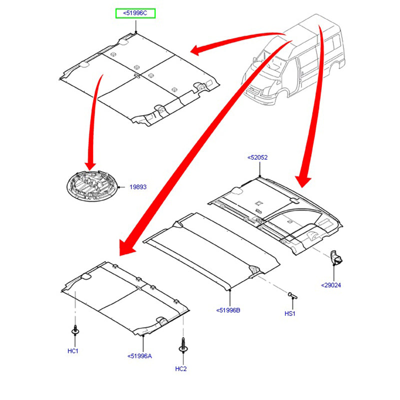 Genuine Ford Front Door Check Strap To Suit Ford Transit VM 6C1AV23500AC / 1868154