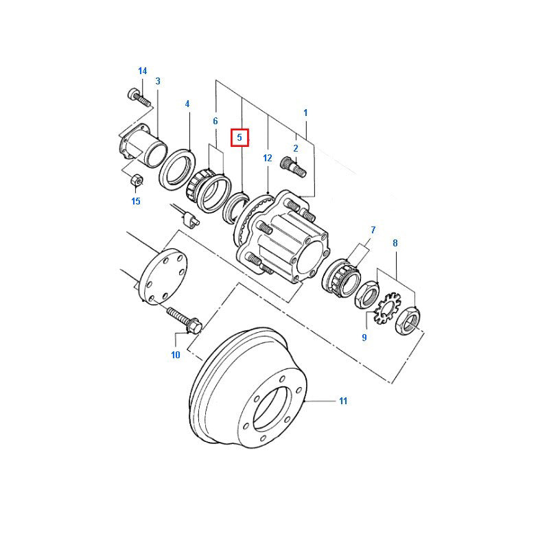 Half Shaft / Rear Hub Oil Seal - Small Outer to suit DRW VG / VH / VJ Ford Transit B6VB1175B1A / 6143628