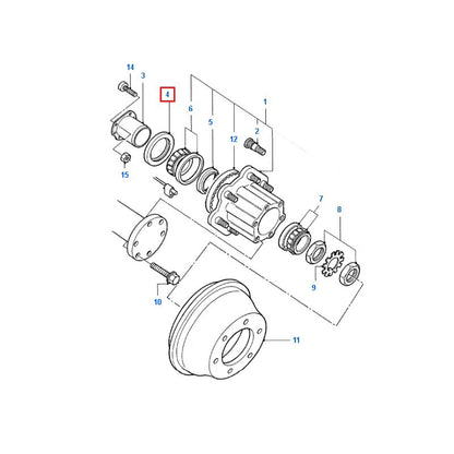 Half Shaft / Rear Hub Oil Seal - Small Inner Seal to suit DRW VG / VH / VJ Ford Transit 86VB1175C1A / 6143629