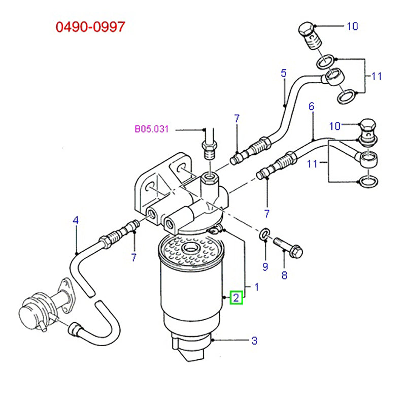 Fuel Filter to suit Diesel VG Ford Transit 1994 - 2000 864F9176CAB / 6202100