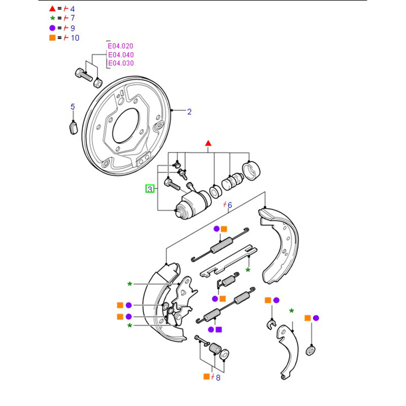 Rear Brake Cylinder 25mm suit LWB 190/190EF/190L VG Ford Transit 92VB2261DA / 6464706