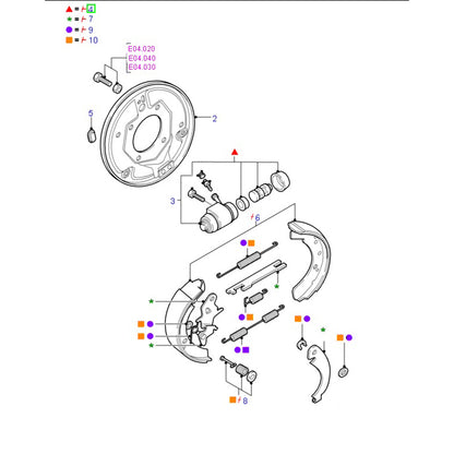 Rear Brake Cylinder Repair Kit 25mm to suit 1991 - 2000 VG Ford Transit 92VB2128DA / 6579149